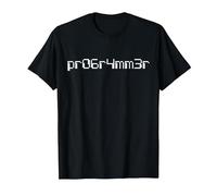 Pr06r4mm3r Leetspeak - Programador de código informático Camiseta, Hombre, Negro, 3XL