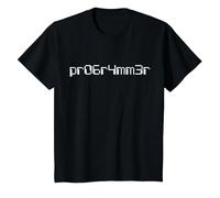 Pr06r4mm3r Leetspeak - Programador de código informático Camiseta, Niños, Negro, 6 años