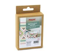 Pracht Creatives Hobby 5884-00091-Kit de Manualidades para Crear una Pulsera, Cuentas Miyuki Blancas, Verdes y Naranjas, tamaño Total Aprox. 17 x 2,5 cm, Multicolor, One Size