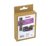 Pracht Creatives Hobby 5884-00201 - Kit de manualidades para crear una pulsera de cuentas, con cuentas Miyuki negras y de colores, tamaño total aprox. 17 x 2,6 cm