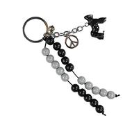 Pracht Creatives Hobby 5936-12025 - Cadena de cálculo para Personalizar con Llavero, Color Negro y Gris, Juego de Manualidades con 20 Cuentas para Regalar en la Escuela, para la Bolsa de azúcar