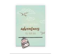 Pracht Creatives Hobby 6014-08015 Pulsera con Colgante de Adviento y Tarjeta con Texto a Juego, Ideal como Detalle pequeño o como Regalo, para Sus Seres Queridos, Amigos y Familiares, Multicolor