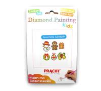 Pracht Creatives Hobby 6035-25241 Juego de pegatinas para pintar con diamantes, motivo navideño, juego de manualidades para diseñar pegatinas con piedras brillantes, para niños a partir de 5 años