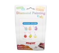 Pracht Creatives Hobby 6035-25251 Set de pegatinas para pintar con diamantes, motivo de Pascua, set de manualidades para diseñar pegatinas con piedras brillantes, para niños a partir de 5 años
