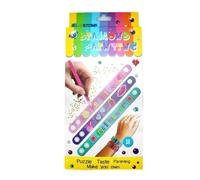Pracht Creatives Hobby 6048-20041 Pulseras para pintar con diamantes, 3 piezas, kit de manualidades para diseñar una pulsera personalizada con piedras brillantes, para niños a partir de 5 años