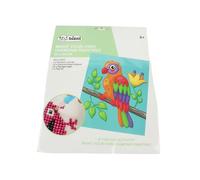 Pracht Creatives Hobby 6050-25041 Pintura con Diamantes, Motivo Loro, Incl. Accesorios, tamaño Aprox. 25 x 20 cm, Set de Manualidades para Pintar con Piedras Brillantes, Plastic, Multicolour, One Size