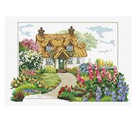 Pracht Creatives Hobby Ladybird Foxglove Cottage - Kit de punto de cruz (45 x 32 cm), diseño de zorro