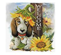 Pracht Creatives Hobby Ladybird - Kit de punto de cruz (34,5 x 34,5 cm), diseño de girasoles