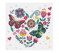 Pracht Creatives Hobby Ladybird - Kit de punto de cruz, diseño de jardín amoroso, 30,5 x 30,5 cm, kit completo para punto de cruz, para adultos y niños a partir de 8 años