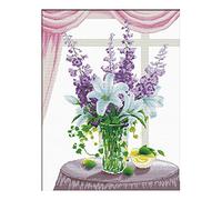 Pracht Creatives Hobby Ladybird S650-001 - Kit de punto de cruz (48 x 63 cm), diseño de ramo de lirios
