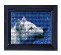 Pracht Creatives Hobby P31302 Wolf Pixel Mosaik-Envoltorio de Regalo para niños y Adultos, Multicolor, ca. 10 x 12 cm