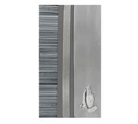 Pracht Creatives Hobby Paneles Decorativos, Mezcla Plata, 3 mitades, Aprox. 200 x 50 x 0, Tira de Cera y un Signo Especial, para modelar y Decorar Velas, Gris y Negro Plateado, 200 x 100 x 0,5 mm
