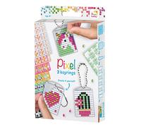 Pixel - Kit Creativo 3 llaveros + folleto 38 Modelos-Girly, PX20131 a Partir de 8 años