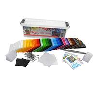 Pracht Creatives Hobby Pixel P60001-27501 - Caja de iniciación pequeña con 60 Placas de píxeles, 4 Placas Base, 12 medallones con Cadena y 4 minicuadernos, Sistema de inserción fácil, Multicolor