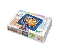Pracht Creatives Hobby PixelMosaik-Paquete niñas, diseño de Mosaico, Nemo, Pixelbild con Marco para diseñar, Regalo de cumpleaños Infantil, Color carbón (P31002)