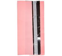 Pracht Creatives Hobby Placas Decorativas Mix Plata, 3 mitades, Aprox. 200 x 50 x 0, Tira de Cera para modelar y Decorar Velas, Color Rosa y Plateado, 200 x 100 x 0,5 mm
