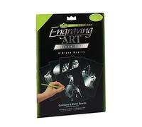 Pracht Creatives Hobby Royal & Langnickel - Juego de Cuadros para Rayar, Plata, 6 Piezas, Cuadros para Rayar para Niños y Adultos