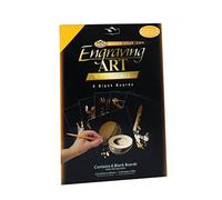 Pracht Creatives Hobby Royal & Langnickel - Juego de Dibujos para rascar para la creación Propia, Oro, 6 Piezas, Dibujos para rascar para niños y Adultos