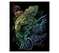 Pracht Hobby Royal & Langnickel - Scratchboard Camaleón Arcoiris con rotulador y Plantilla, Adecuado para niños y Adultos