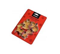 Practic Navidad cortadores de Galletas, Plata, 4 Piezas