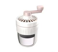 Práctica afeitadora de hielo manual para disfrutar de conos de nieve y bebidas heladas en cualquier momento (rosa)