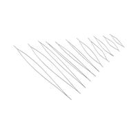 Práctica aguja de cuentas de punta dividida para manualidades de precisión, práctica de acero al carbono, suministros de fabricación de joyas, aguja de manualidades apta para viajes