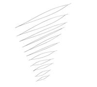 Práctica aguja de cuentas de punta dividida para manualidades de precisión, práctica de acero al carbono, suministros de fabricación de joyas, aguja de manualidades apta para viajes