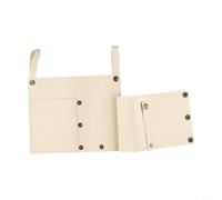 Práctica bolsa de almacenamiento colgante para sillas de camping, mantén tus artículos esenciales cerca mientras te relajas al aire libre (blanco arroz)