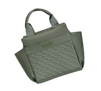 Práctica bolsa de almuerzo de poliéster con aislamiento y forro a prueba de paso, bolsa de práctica de alimentos portátil para comidas al aire libre y deliciosa bolsa de almuerzo al aire libre, verde