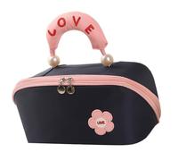 Práctica bolsa de maquillaje, espaciosa, organizadores de cosméticos para uso diario, viajes, gimnasio, accesorios impermeables, Shangqing, Mass Beauty