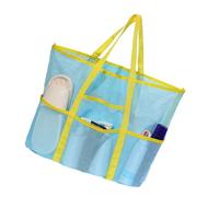 Práctica bolsa de transporte cosmética de poliéster espaciosa bolsa de ropa de ducha diseño portátil de mano para camping, piscina, fiestas, llevar bolsa organizadora de poliéster resistente, azul