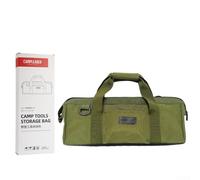 Práctica bolsa de transporte para herramientas de camping, cuerdas de viento y clavos de suelo, mantente organizado en tu aventura (verde militar)