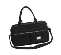 Práctica bolsa deportiva de nailon con compartimento espacioso y asa transpirable para entrenamiento de fitness y uso diario para deportes al aire libre, Black, Mass Beauty