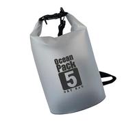 Práctica bolsa seca transparente de etilvinilacetato plegable con correa ajustable para natación, camping, actividades al aire libre, correa de hombro ajustable, 5 litros, Mass Beauty