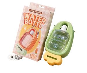 Práctica Botella de Agua para Perros con diseño en Forma de Zanahoria y dispensador de Bolsas para excrementos para fácil Limpieza Equipo para Caminar para Mascotas Aire Botella de Agua