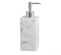 Práctica botella de resina para dispensación de líquidos, 270 ml y 500 ml, apta para baños y cocinas (cuadrado blanco 400 ml)