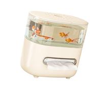 Práctica Caja de pañuelos para Acuario 2 en 1 para Detalles Decorativos Incluye Orificio de Drenaje Proceso de Limpieza Sencillo para Espacios Interiores Decoraciones Porta pañuelos