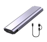 Práctica carcasa de disco sólido NVME USB 3.1 Gen 2, carcasa de metal, refrigeración óptima para un transporte seguro