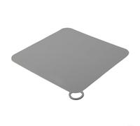 Práctica cubierta de drenaje de baño de silicona, material grueso y flexible para un sellado óptimo, diseño que no mancha (gris, 15 cm)
