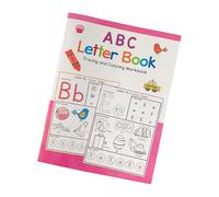 Práctica de escritura preescolar: libro de seguimiento del A4, libro de trabajo de aprendizaje temprano, práctica de cartas en inglés para niños | Libro de escritura interactivo para aula