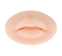 Práctica de la Piel del Tatuaje, Práctica de Labios Piel Falsa, Labios de Silicona de Boca 3D, Piel de Práctica de Microblading de Tatuaje para Artistas de Tatuaje de Maquillaje Semipermanente(Luz)