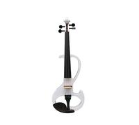 Práctica De Rendimiento Electrónico Profesional, Instrumento Musical Silencioso, Violín Electroacústico De Grado De Rendimiento De Madera Maciza (Color : White)