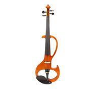 Práctica De Rendimiento Electrónico Profesional, Instrumento Musical Silencioso, Violín Electroacústico De Grado De Rendimiento De Madera Maciza (Color : Yellow)