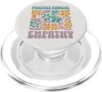 Practica el diseño de valores Florales de empatía Radical PopSockets PopGrip para MagSafe