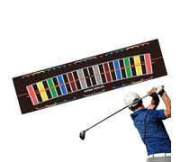Práctica esterilla de golf | Juego de objetivo de golf, entrenador de ejercicios portátil con funciones de entrenamiento para el juego interior en casa
