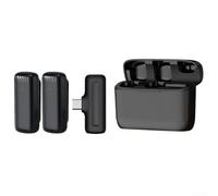 Práctica funda de cargador, micrófono Lavalier inalámbrico profesional J13