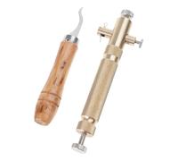 Práctica herramienta Luthier con mango de madera, juego de fabricación de instrumentos de cuerda para instrumentos de cuerda eficientes, trabajo profesional de purfling, cortador de latón