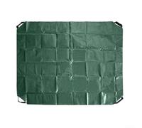 Práctica lona impermeable con 4 asas, ideal para colección de hojas, para cubierta de caja de arena y almacenamiento al aire libre