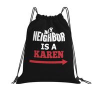 Práctica Mochila Plegable Mi vecina es una Karen Multicolor Bolsa de Almacenamiento 36x42cm para Playa,Guardería