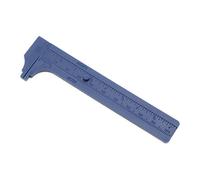 Práctica regla de calibrador deslizante Vernier, herramienta de medición de doble escala, regla de bolsillo de 100 mm